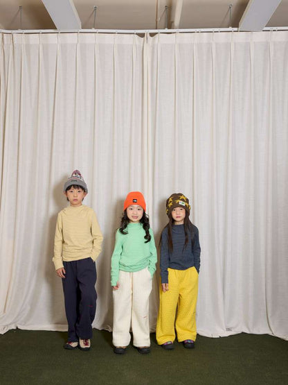 ロングパンツ・スウェットパンツ yummy&rocky | Logo Embroidery Thickened Fleece Pants ロゴ刺繍 裏起毛 スウェットパンツ【mh0020048】