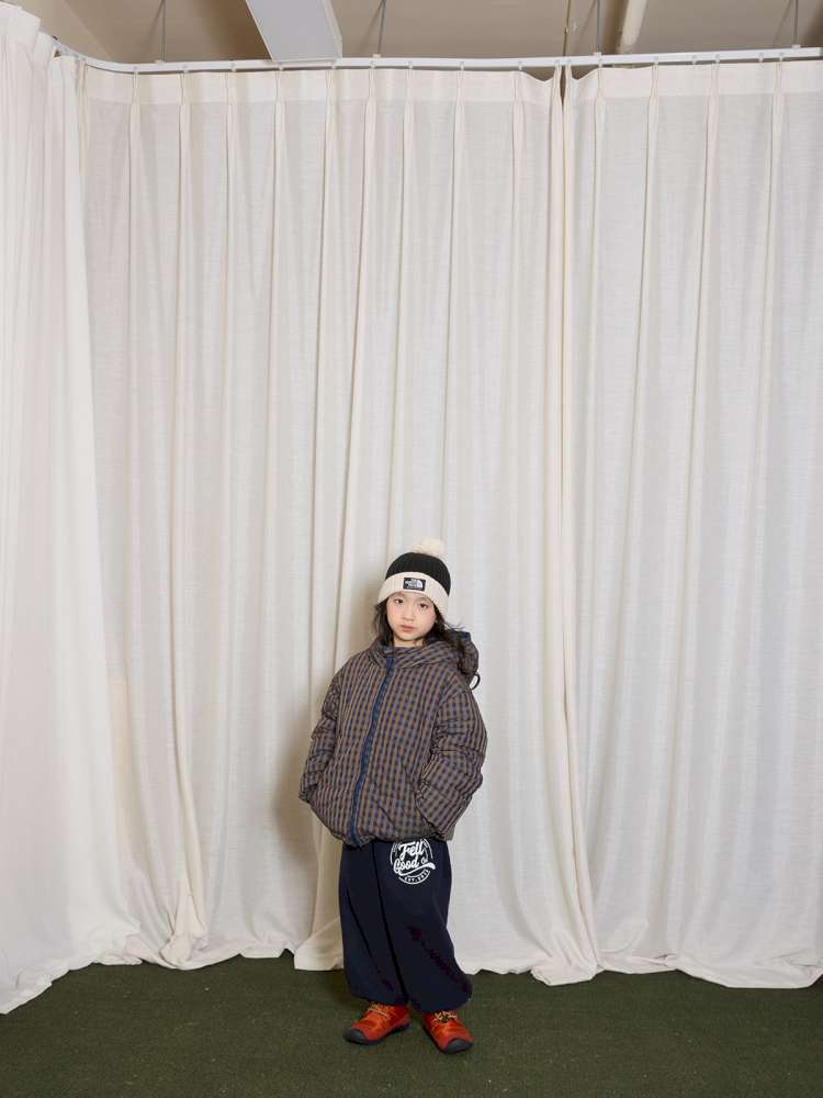 長袖セットアップ yummy&rocky | Patch Embroidery Printed Fleece Set 刺繍入り プリント裏起毛 セットアップ【mh0020051】