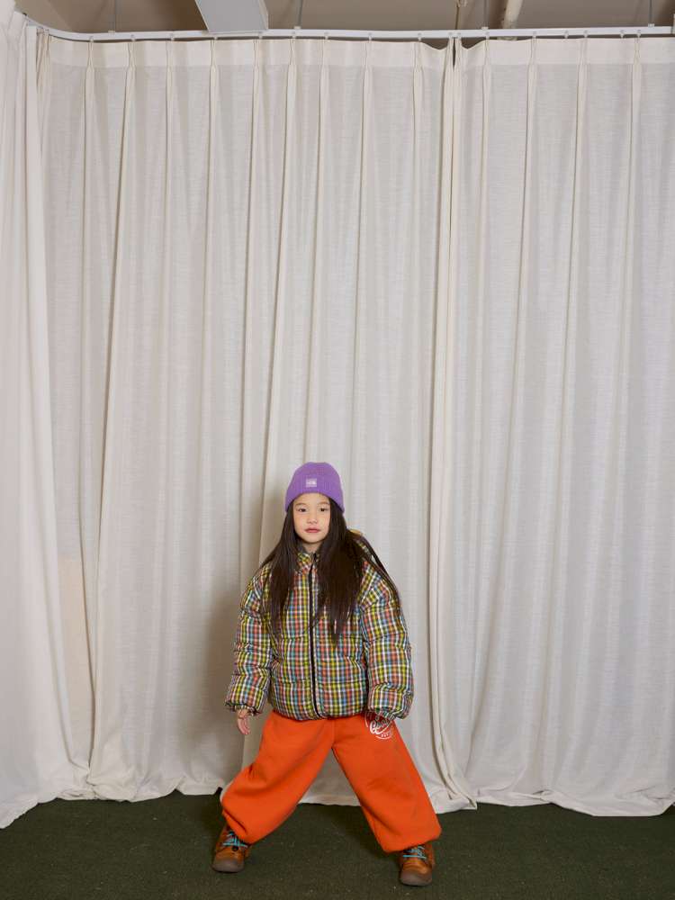 長袖セットアップ yummy&rocky | Patch Embroidery Printed Fleece Set 刺繍入り プリント裏起毛 セットアップ【mh0020051】