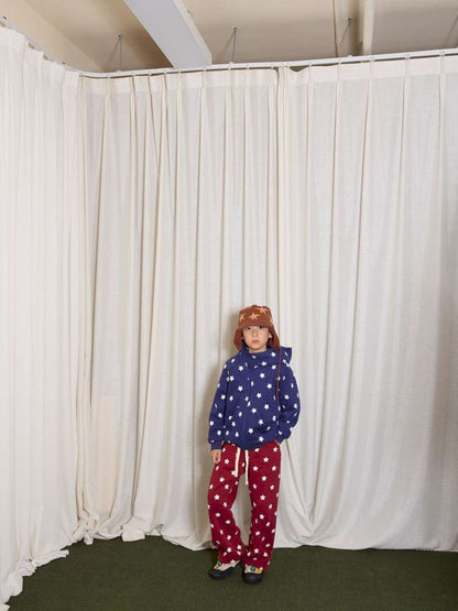 長袖セットアップ yummy&rocky | Polka Dot Star Print Fleece Tracksuit 星柄プリント フリース セットアップ【mh0020045】