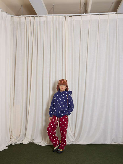 長袖セットアップ yummy&rocky | Polka Dot Star Print Fleece Tracksuit 星柄プリント フリース セットアップ【mh0020045】