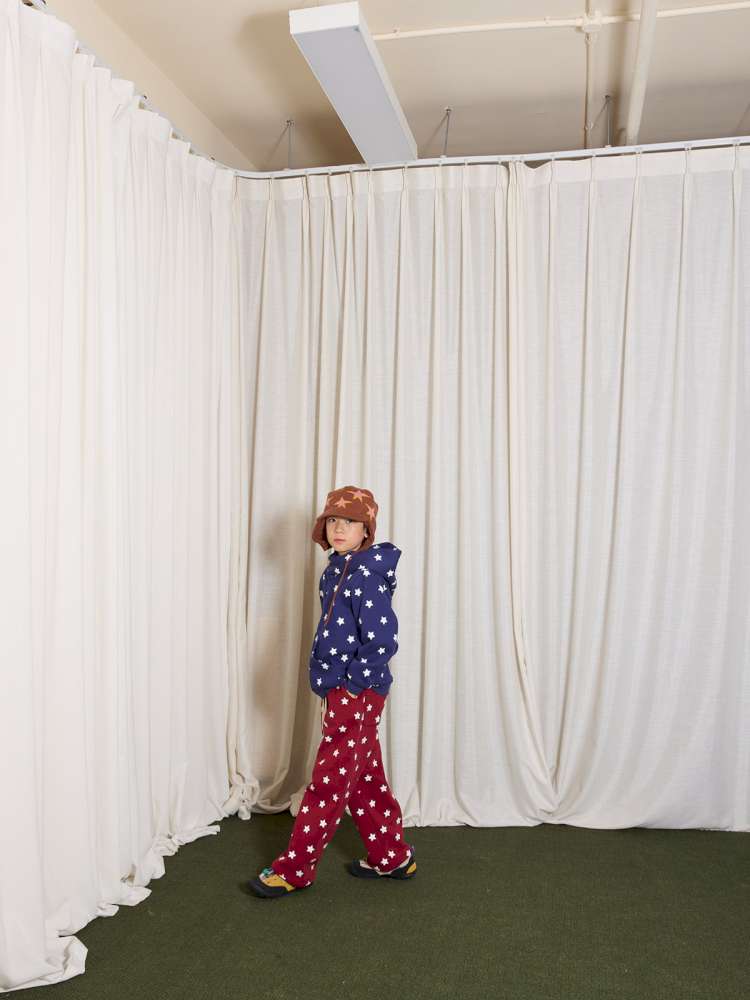 長袖セットアップ yummy&rocky | Polka Dot Star Print Fleece Tracksuit 星柄プリント フリース セットアップ【mh0020045】