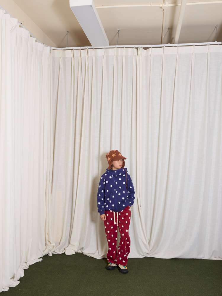 長袖セットアップ yummy&rocky | Polka Dot Star Print Fleece Tracksuit 星柄プリント フリース セットアップ【mh0020045】