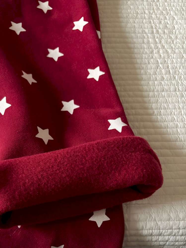 長袖セットアップ yummy&rocky | Polka Dot Star Print Fleece Tracksuit 星柄プリント フリース セットアップ【mh0020045】