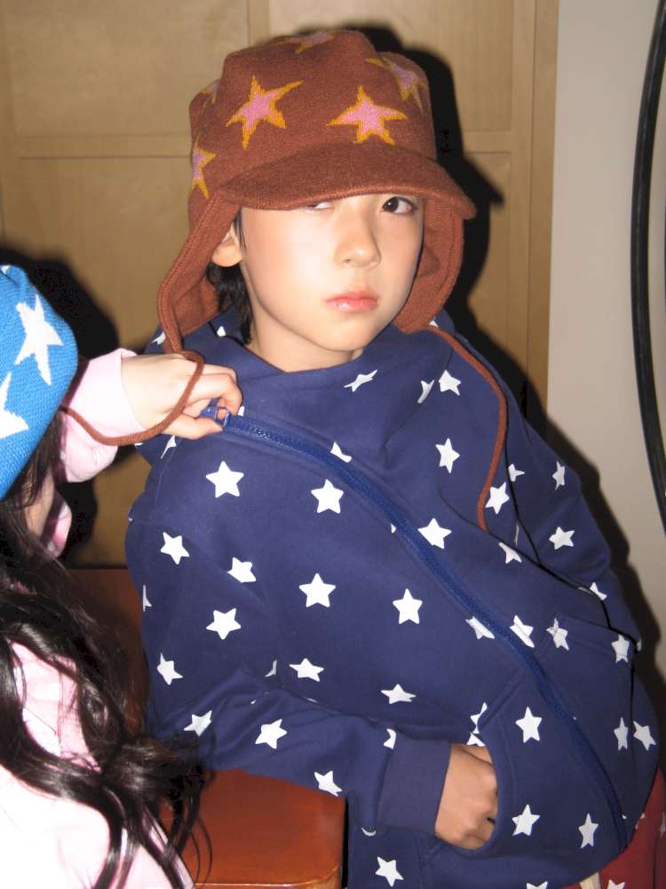 長袖セットアップ yummy&rocky | Polka Dot Star Print Fleece Tracksuit 星柄プリント フリース セットアップ【mh0020045】