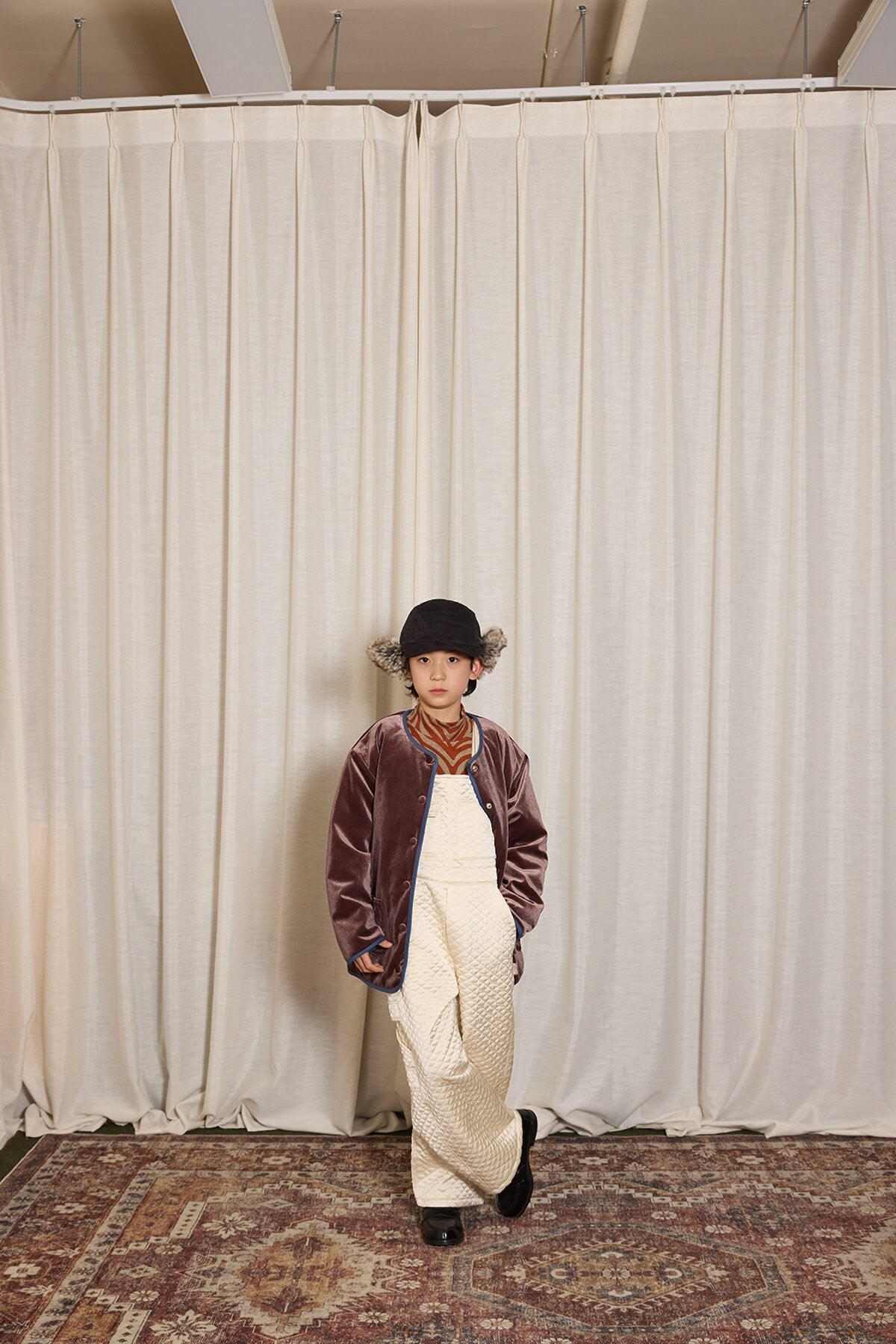 ショートコート・ジャケット・ジャンパー yummy&rocky | Pony Embroidery Quilted Jacket ポニー刺繍キルティングジャケット【mh0020092】