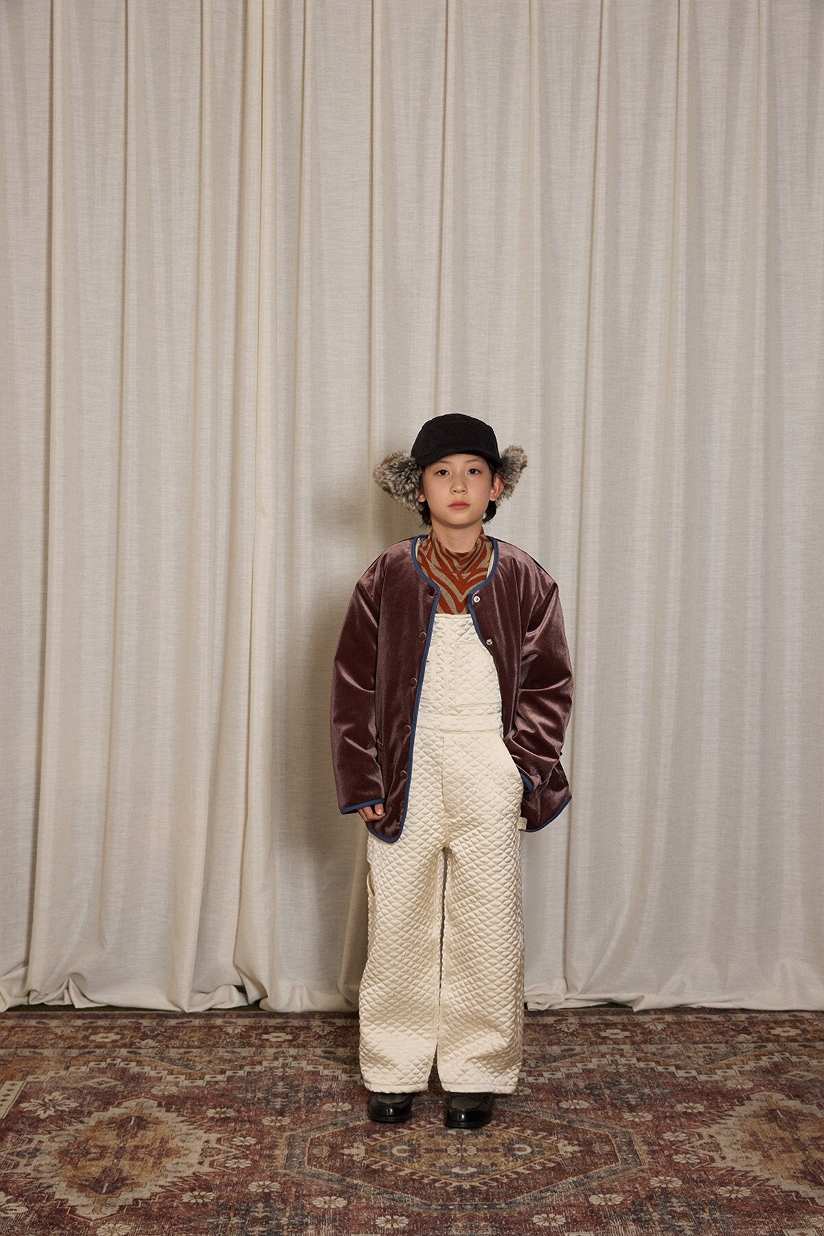 ショートコート・ジャケット・ジャンパー yummy&rocky | Pony Embroidery Quilted Jacket ポニー刺繍キルティングジャケット【mh0020092】