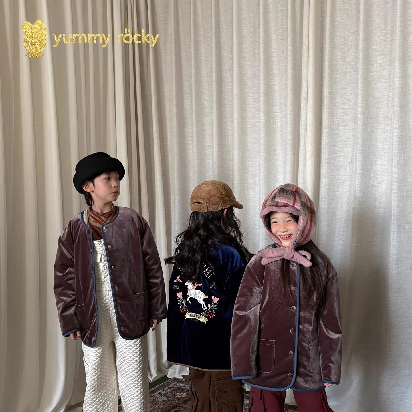 ショートコート・ジャケット・ジャンパー yummy&rocky | Pony Embroidery Quilted Jacket ポニー刺繍キルティングジャケット【mh0020092】