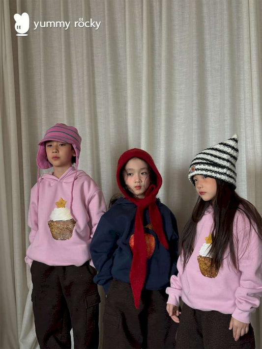 トレーナー・フーディ yummy&rocky | Printed Anti-Static Fleece Hoodie プリント裏起毛 フーディー スウェット【mh0020054】