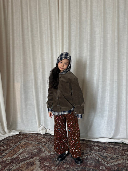 ロングパンツ・スウェットパンツ yummy&rocky | Star Print Cotton Corduroy Pants 星柄コーデュロイストレートパンツ【mh0020101】