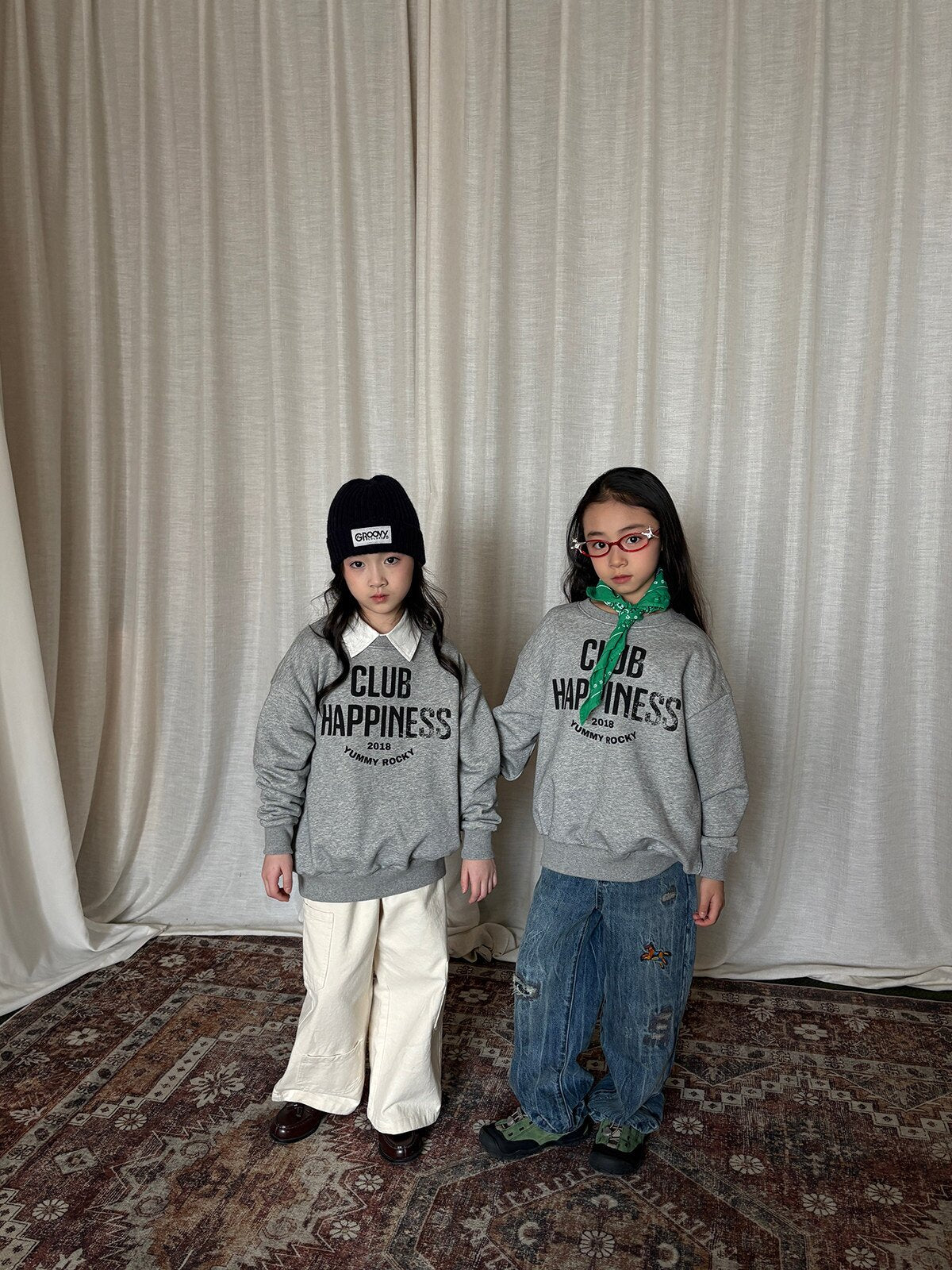トレーナー・フーディ yummy&rocky | Star Print Soft Terry Thick T-Shirt 星柄テリー厚手長袖Tシャツ【mh0020103】