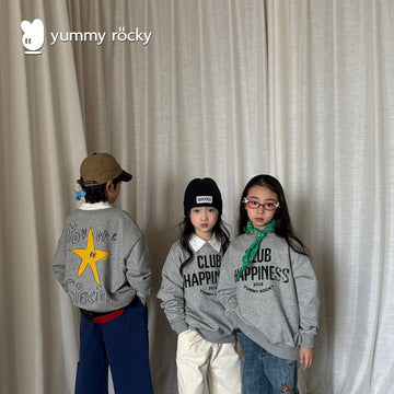 トレーナー・フーディ yummy&rocky | Star Print Soft Terry Thick T-Shirt 星柄テリー厚手長袖Tシャツ【mh0020103】