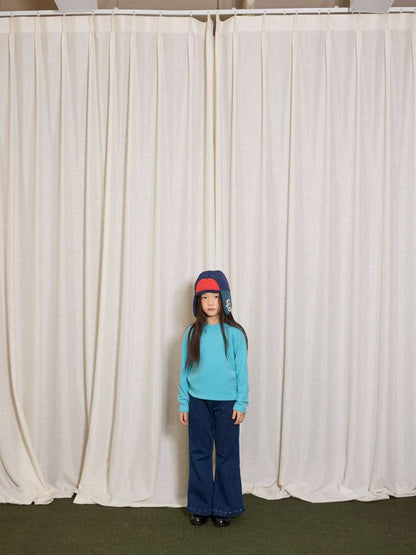 デニムパンツ yummy&rocky | Thickened Brushed Denim Bootcut Jeans 裏起毛 デニム ブーツカット ジーンズ【mh0020041】