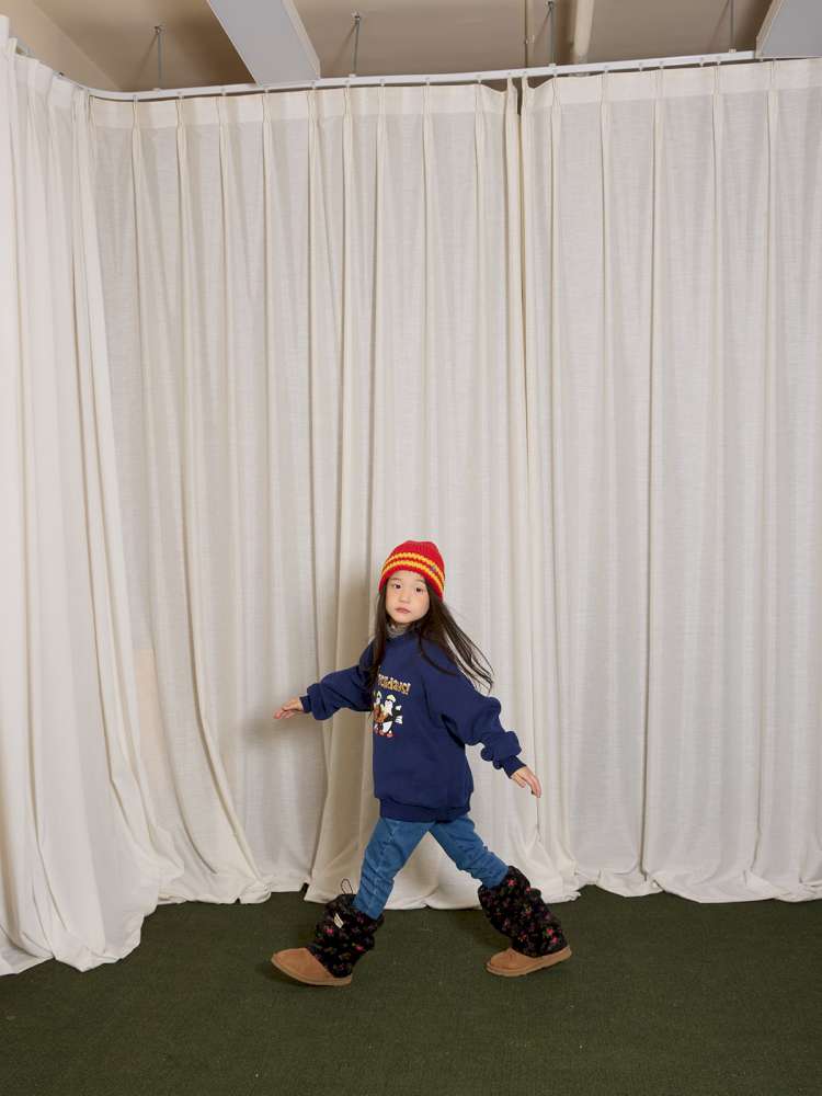 デニムパンツ yummy&rocky | Thickened Brushed Denim Bootcut Jeans 裏起毛 デニム ブーツカット ジーンズ【mh0020041】