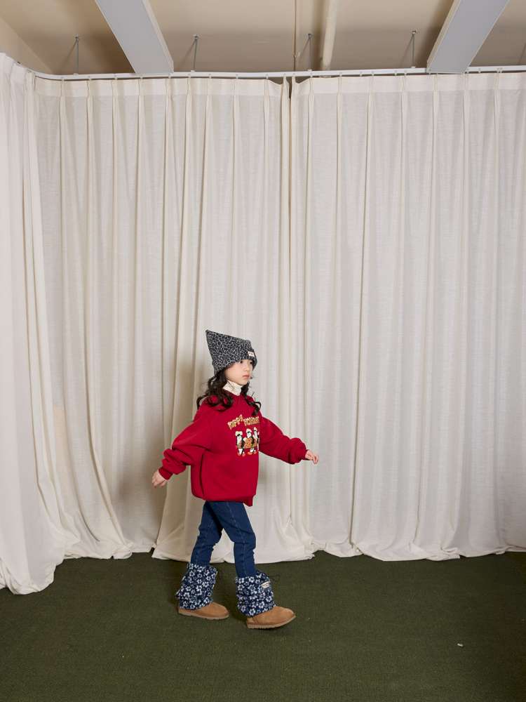 デニムパンツ yummy&rocky | Thickened Brushed Denim Bootcut Jeans 裏起毛 デニム ブーツカット ジーンズ【mh0020041】