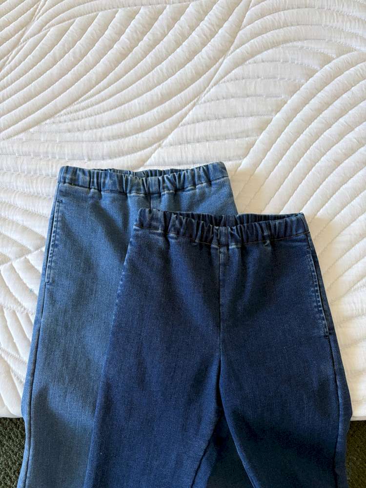 デニムパンツ yummy&rocky | Thickened Brushed Denim Bootcut Jeans 裏起毛 デニム ブーツカット ジーンズ【mh0020041】