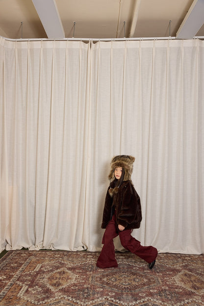 ロングパンツ・スウェットパンツ yummy&rocky | Thickened Brushed Denim Cargo Pants 裏起毛デニムカーゴベルボトム【mh0020094】