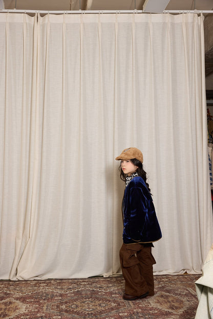 ロングパンツ・スウェットパンツ yummy&rocky | Thickened Brushed Denim Cargo Pants 裏起毛デニムカーゴベルボトム【mh0020094】