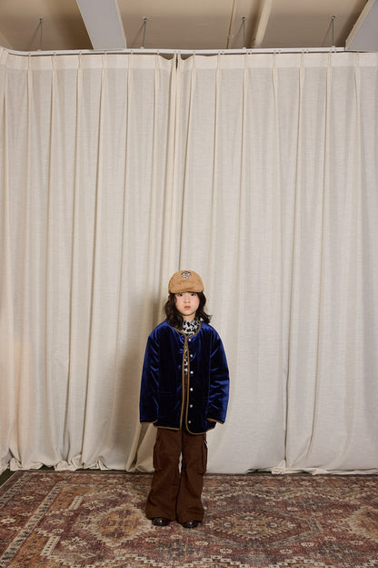 ロングパンツ・スウェットパンツ yummy&rocky | Thickened Brushed Denim Cargo Pants 裏起毛デニムカーゴベルボトム【mh0020094】