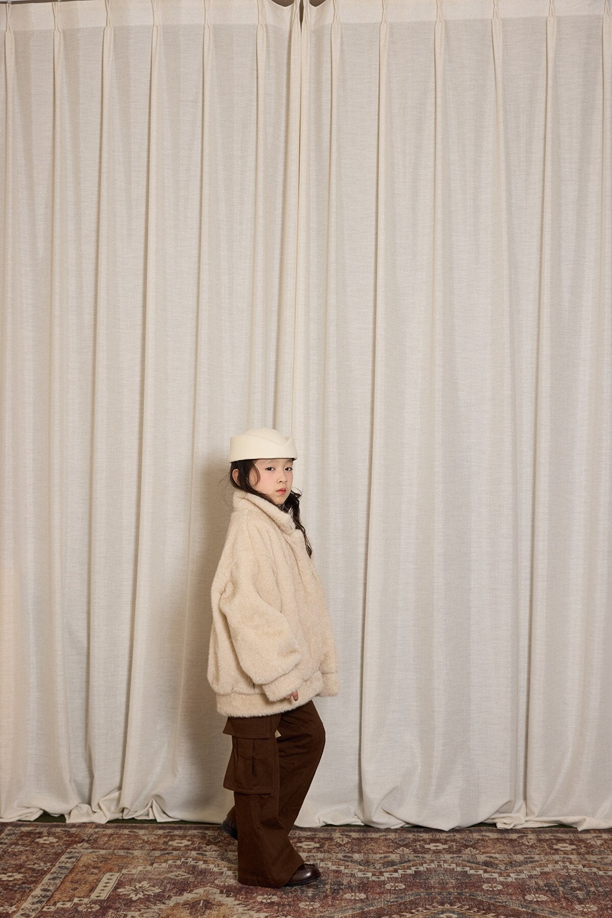 ロングパンツ・スウェットパンツ yummy&rocky | Thickened Brushed Denim Cargo Pants 裏起毛デニムカーゴベルボトム【mh0020094】