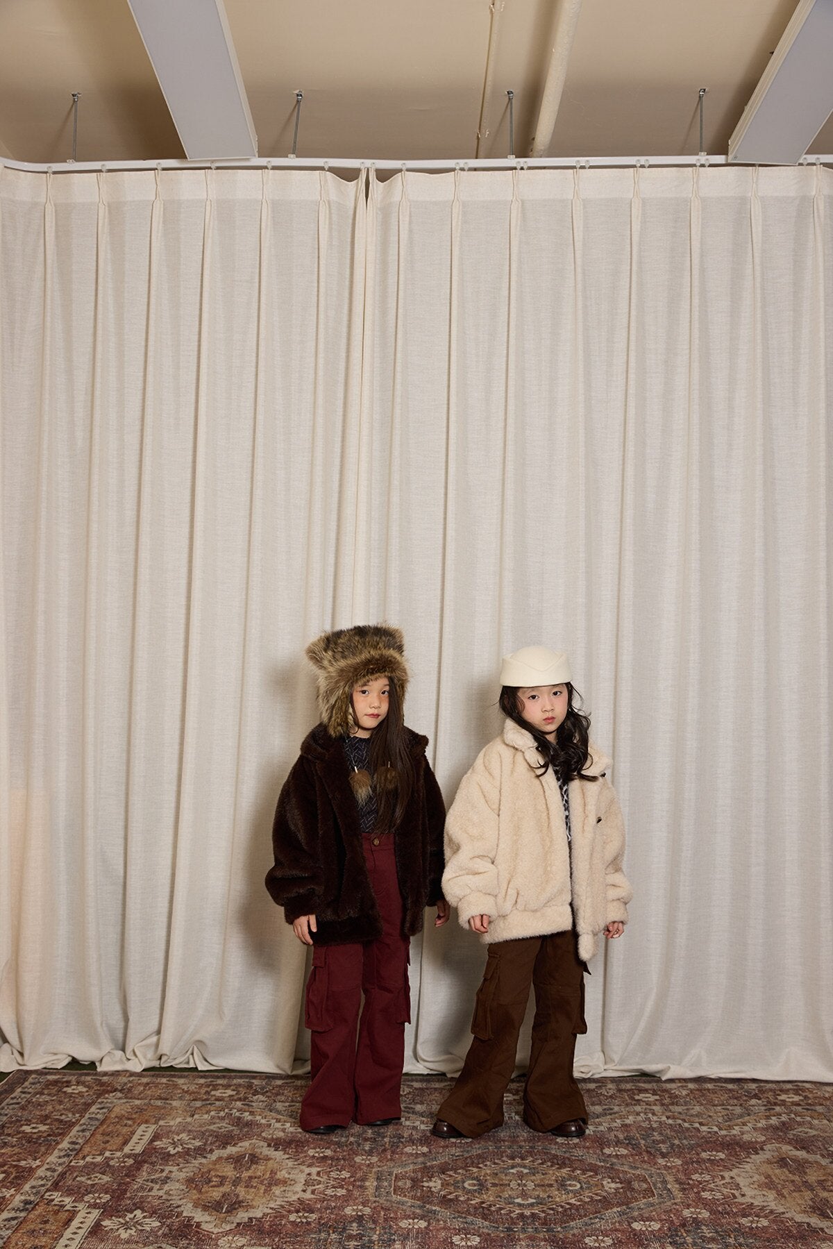 ロングパンツ・スウェットパンツ yummy&rocky | Thickened Brushed Denim Cargo Pants 裏起毛デニムカーゴベルボトム【mh0020094】