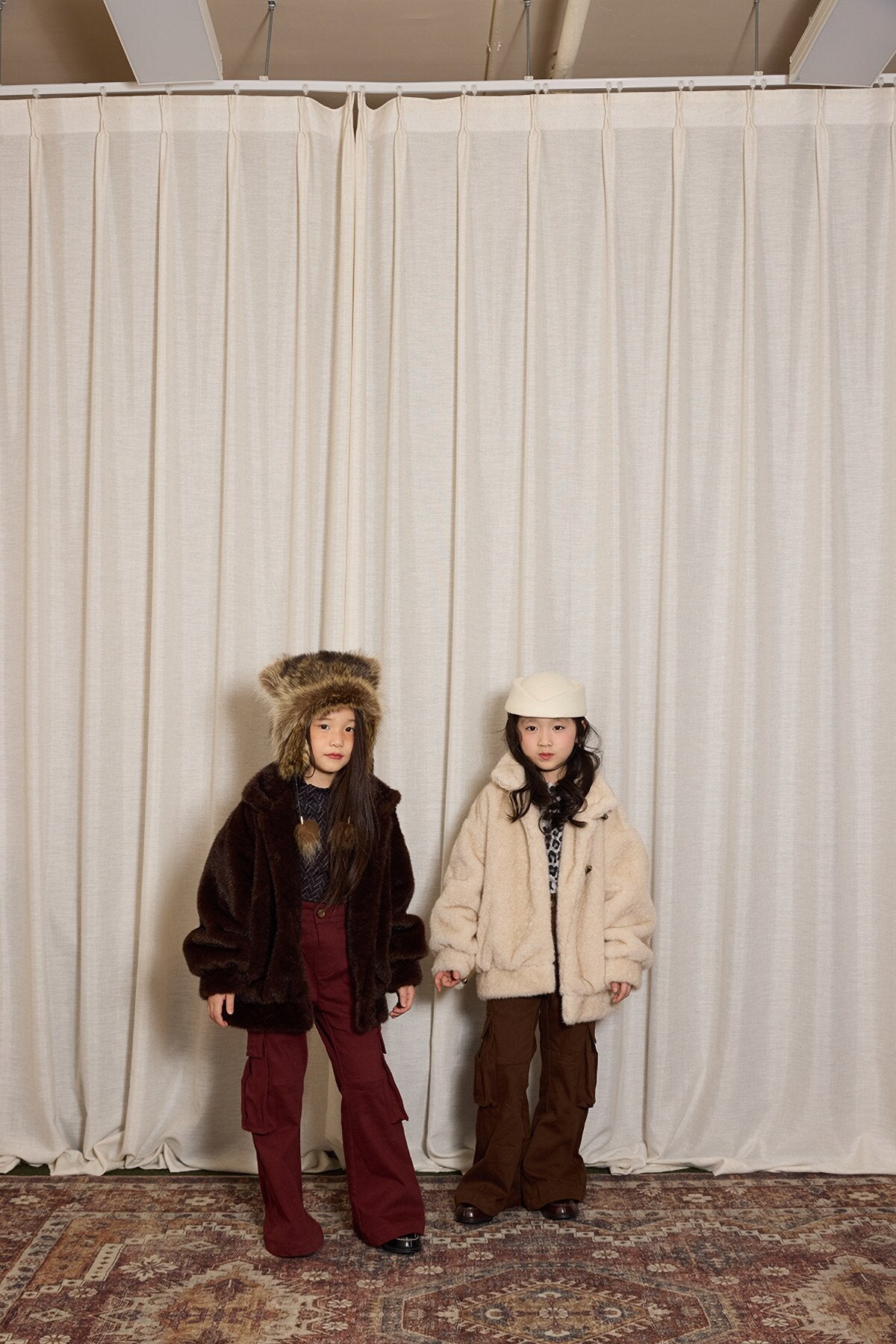 ロングパンツ・スウェットパンツ yummy&rocky | Thickened Brushed Denim Cargo Pants 裏起毛デニムカーゴベルボトム【mh0020094】