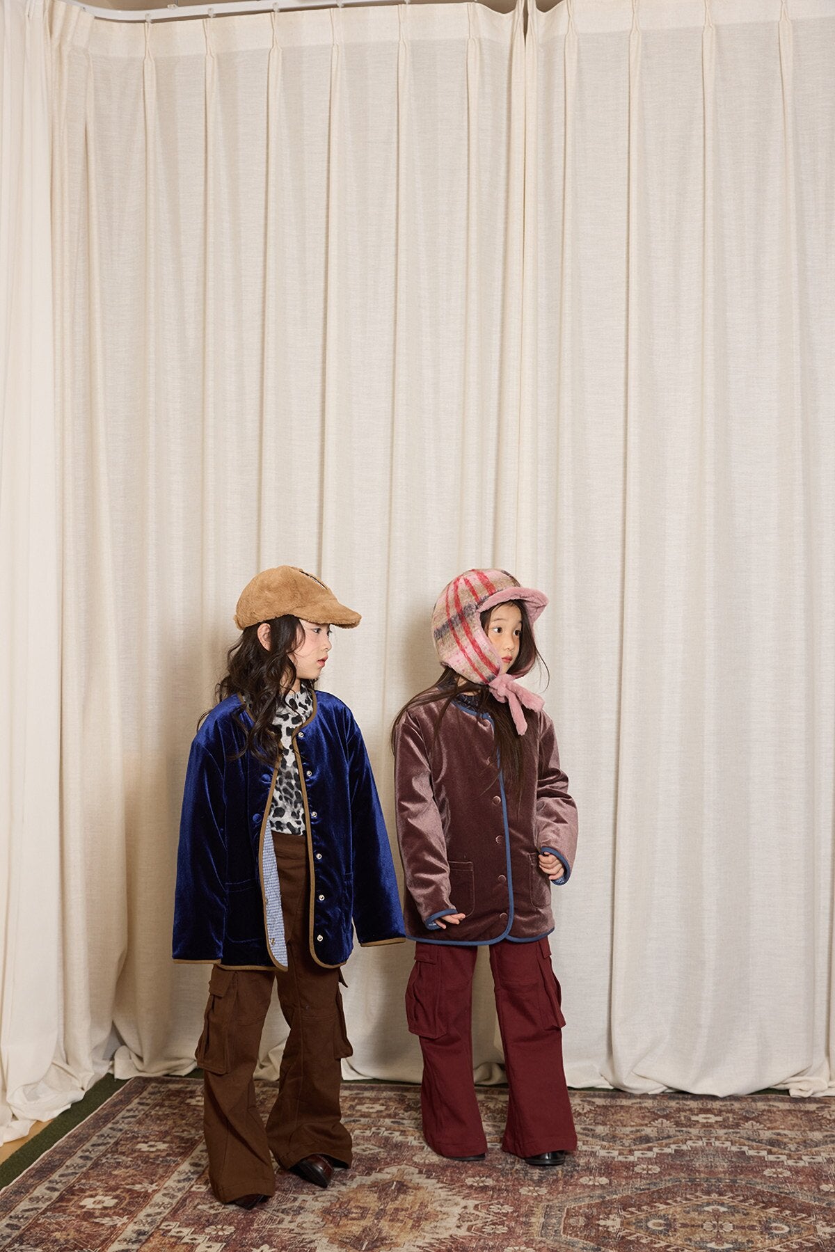 ロングパンツ・スウェットパンツ yummy&rocky | Thickened Brushed Denim Cargo Pants 裏起毛デニムカーゴベルボトム【mh0020094】