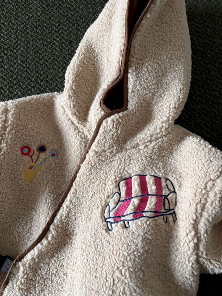 ショートコート・ジャケット・ジャンパー yummy&rocky | Thinsulate Patch Embroidery Alpaca Coat 刺繍入り アルパカ風 中綿コート【mh0020044】