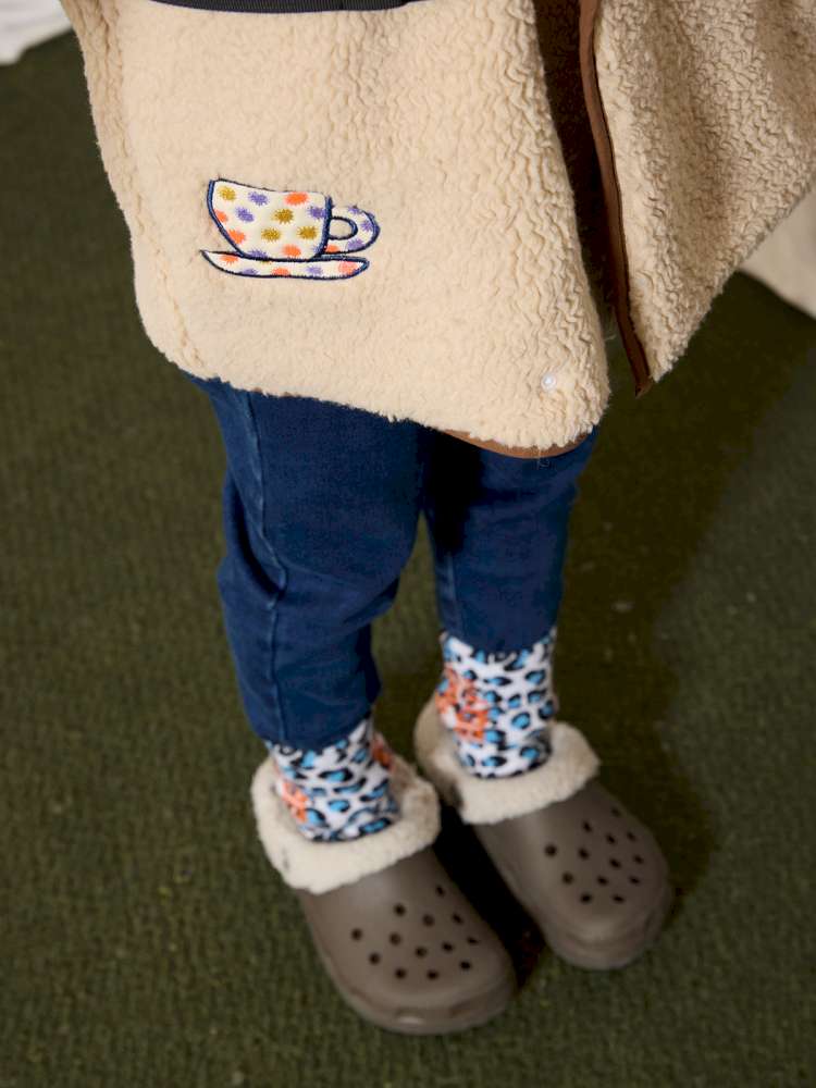 ショートコート・ジャケット・ジャンパー yummy&rocky | Thinsulate Patch Embroidery Alpaca Coat 刺繍入り アルパカ風 中綿コート【mh0020044】