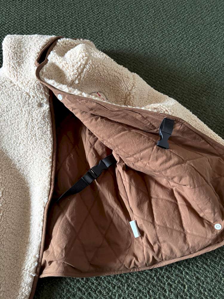 ショートコート・ジャケット・ジャンパー yummy&rocky | Thinsulate Patch Embroidery Alpaca Coat 刺繍入り アルパカ風 中綿コート【mh0020044】