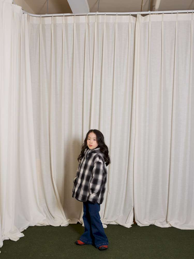 ショートコート・ジャケット・ジャンパー yummy&rocky | Thinsulate Plaid Floral Quilted Jaket フラワーチェック 中綿 ブルゾン【mh0020046】