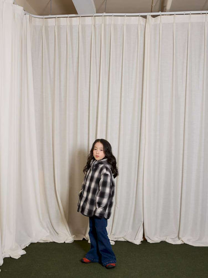 ショートコート・ジャケット・ジャンパー yummy&rocky | Thinsulate Plaid Floral Quilted Jaket フラワーチェック 中綿 ブルゾン【mh0020046】