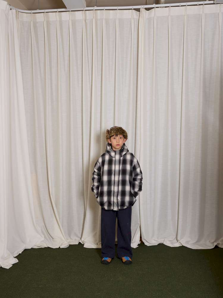 ショートコート・ジャケット・ジャンパー yummy&rocky | Thinsulate Plaid Floral Quilted Jaket フラワーチェック 中綿 ブルゾン【mh0020046】