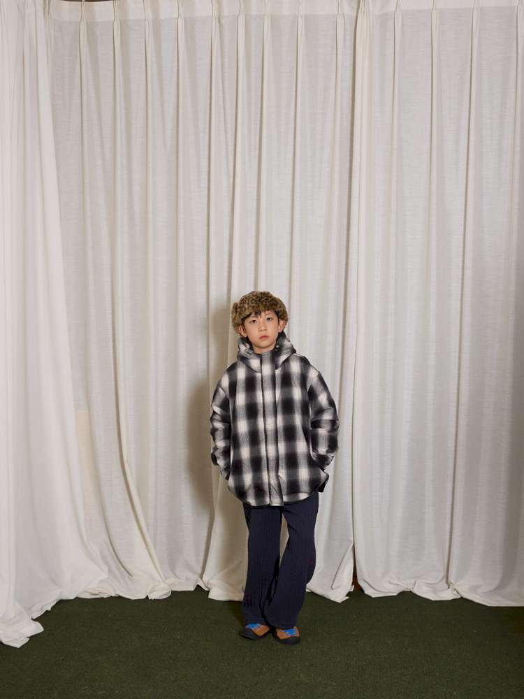 ショートコート・ジャケット・ジャンパー yummy&rocky | Thinsulate Plaid Floral Quilted Jaket フラワーチェック 中綿 ブルゾン【mh0020046】