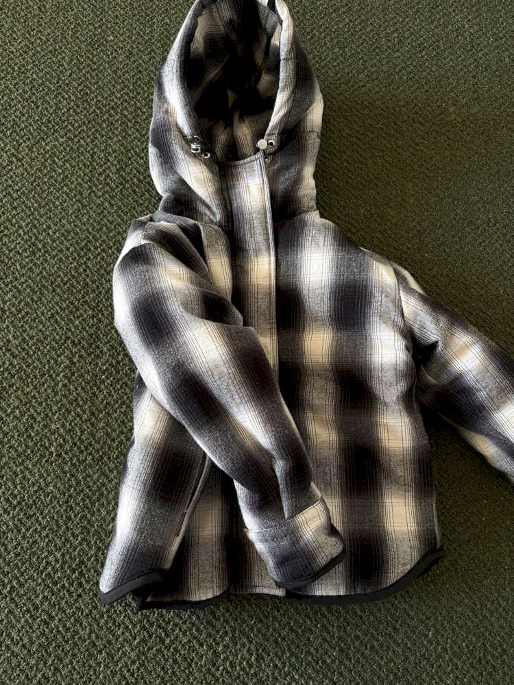 ショートコート・ジャケット・ジャンパー yummy&rocky | Thinsulate Plaid Floral Quilted Jaket フラワーチェック 中綿 ブルゾン【mh0020046】