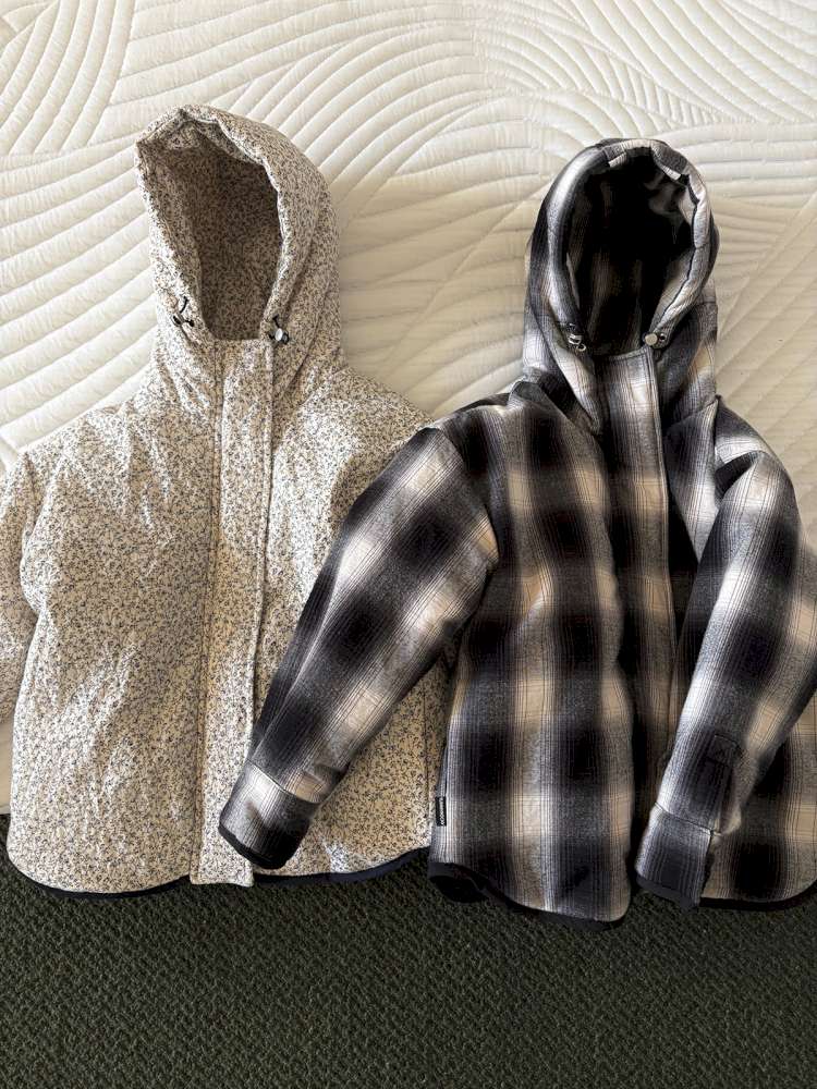 ショートコート・ジャケット・ジャンパー yummy&rocky | Thinsulate Plaid Floral Quilted Jaket フラワーチェック 中綿 ブルゾン【mh0020046】