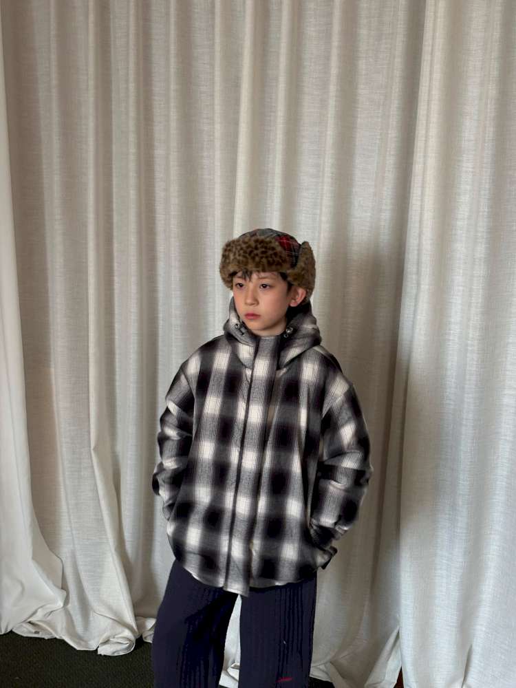 ショートコート・ジャケット・ジャンパー yummy&rocky | Thinsulate Plaid Floral Quilted Jaket フラワーチェック 中綿 ブルゾン【mh0020046】