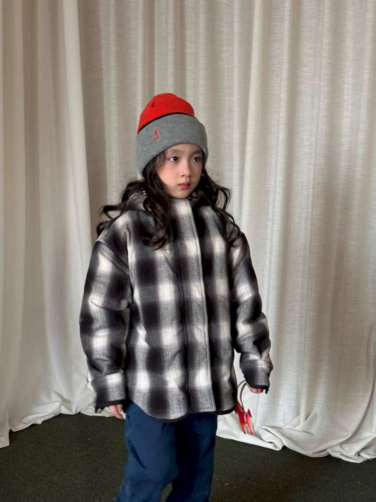 ショートコート・ジャケット・ジャンパー yummy&rocky | Thinsulate Plaid Floral Quilted Jaket フラワーチェック 中綿 ブルゾン【mh0020046】