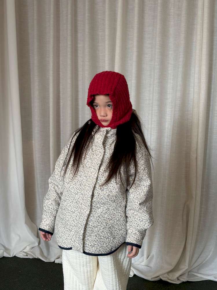 ショートコート・ジャケット・ジャンパー yummy&rocky | Thinsulate Plaid Floral Quilted Jaket フラワーチェック 中綿 ブルゾン【mh0020046】