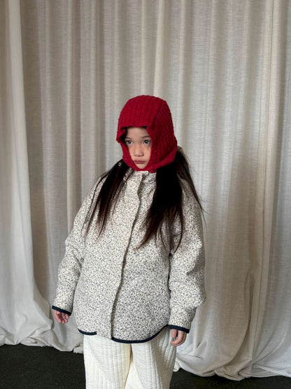 ショートコート・ジャケット・ジャンパー yummy&rocky | Thinsulate Plaid Floral Quilted Jaket フラワーチェック 中綿 ブルゾン【mh0020046】