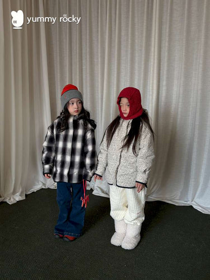 ショートコート・ジャケット・ジャンパー yummy&rocky | Thinsulate Plaid Floral Quilted Jaket フラワーチェック 中綿 ブルゾン【mh0020046】