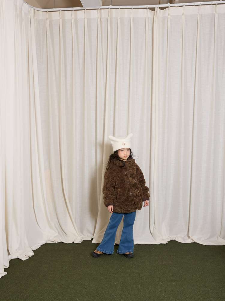 ショートコート・ジャケット・ジャンパー yummy&rocky | Thinsulate Thickened Windproof Fur Jacket 3Mシンサレート エコファー ジャケット【mh0020042】
