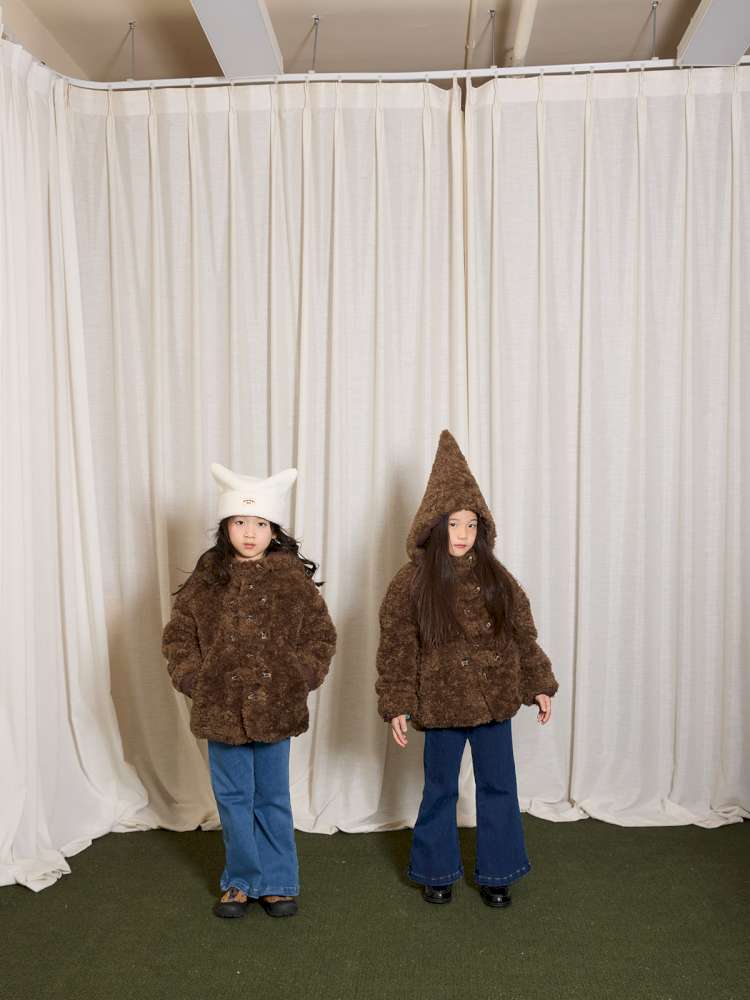 ショートコート・ジャケット・ジャンパー yummy&rocky | Thinsulate Thickened Windproof Fur Jacket 3Mシンサレート エコファー ジャケット【mh0020042】
