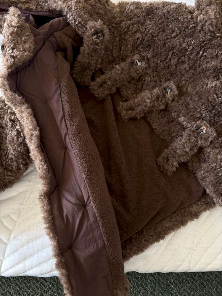 ショートコート・ジャケット・ジャンパー yummy&rocky | Thinsulate Thickened Windproof Fur Jacket 3Mシンサレート エコファー ジャケット【mh0020042】