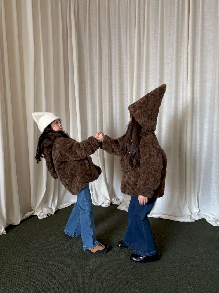 ショートコート・ジャケット・ジャンパー yummy&rocky | Thinsulate Thickened Windproof Fur Jacket 3Mシンサレート エコファー ジャケット【mh0020042】