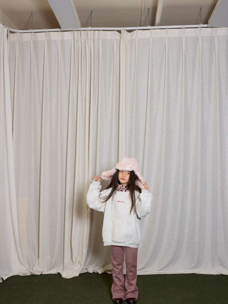 ロングパンツ・スウェットパンツ yummy&rocky | Two-Color Yarn-Dyed Brushed Bootcut Pants 杢調起毛 ストレッチ ブーツカットパンツ【mh0020062】