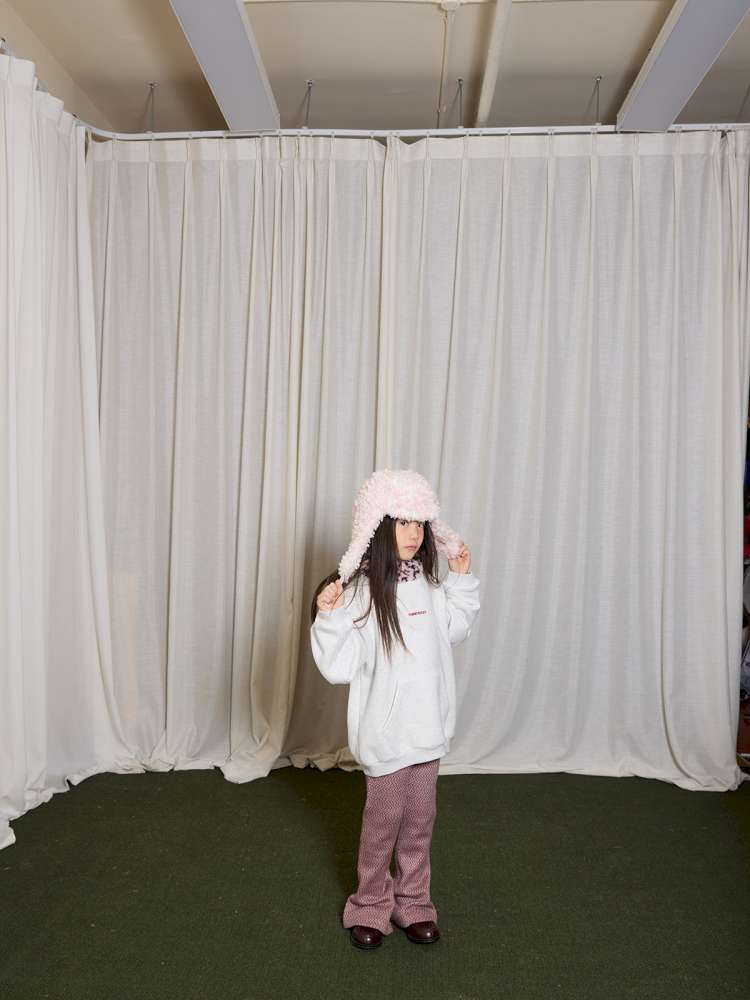 ロングパンツ・スウェットパンツ yummy&rocky | Two-Color Yarn-Dyed Brushed Bootcut Pants 杢調起毛 ストレッチ ブーツカットパンツ【mh0020062】