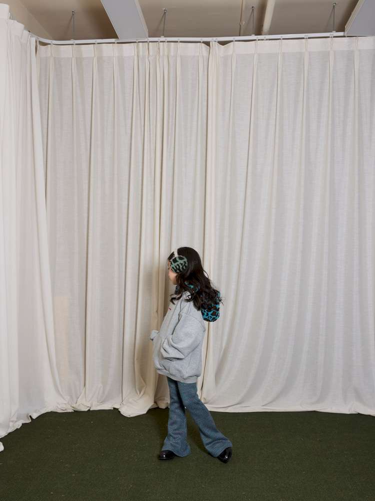 ロングパンツ・スウェットパンツ yummy&rocky | Two-Color Yarn-Dyed Brushed Bootcut Pants 杢調起毛 ストレッチ ブーツカットパンツ【mh0020062】