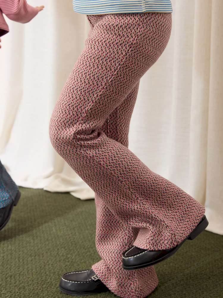 ロングパンツ・スウェットパンツ yummy&rocky | Two-Color Yarn-Dyed Brushed Bootcut Pants 杢調起毛 ストレッチ ブーツカットパンツ【mh0020062】