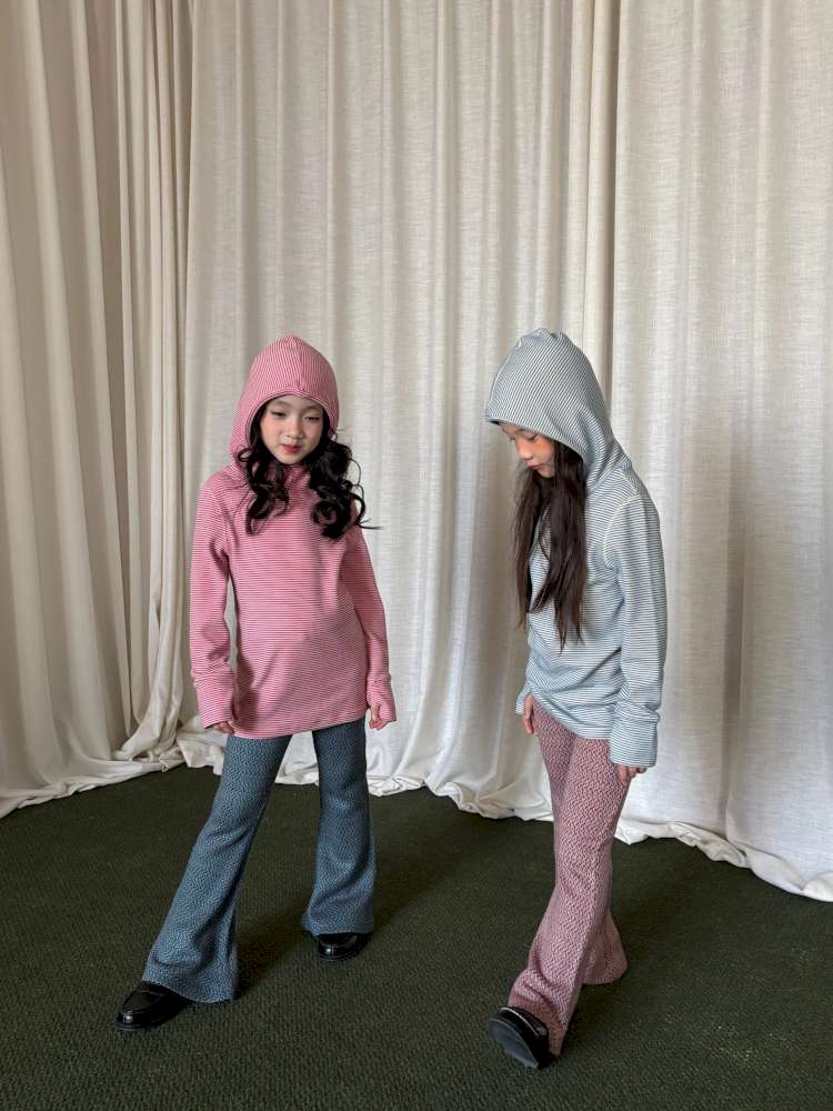 ロングパンツ・スウェットパンツ yummy&rocky | Two-Color Yarn-Dyed Brushed Bootcut Pants 杢調起毛 ストレッチ ブーツカットパンツ【mh0020062】